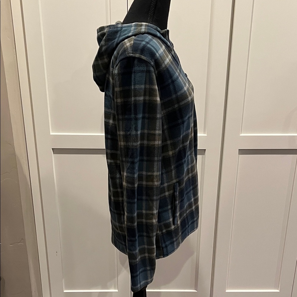 O'Neill Blue and Gray Plaid Hoodie Size S - Picture 5 of 7